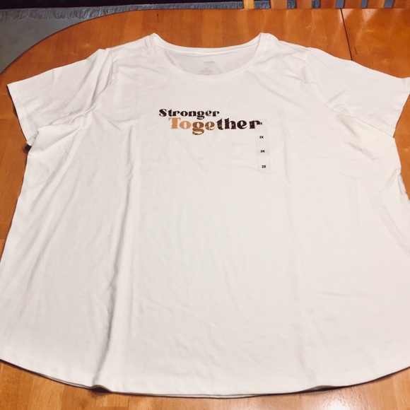 Sonoma Graphic Tee White STRONGER TOGETHER 2X - Picture 1 of 5